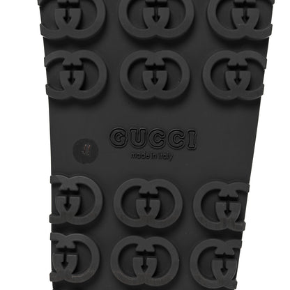 Gucci Soft Rubber Womens Interlocking G Platform 42mm Slide Sandals 41 Black 6 of 9