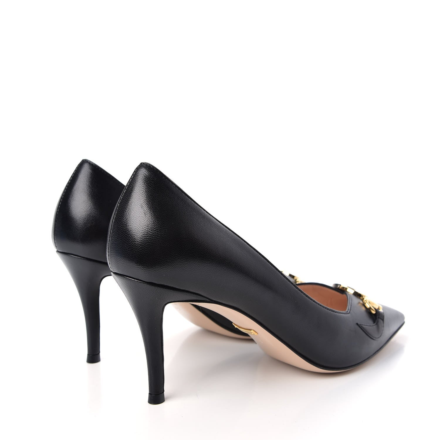 Gucci Malaga Kid Zumi 75mm Pumps 38 Black 4 of 11