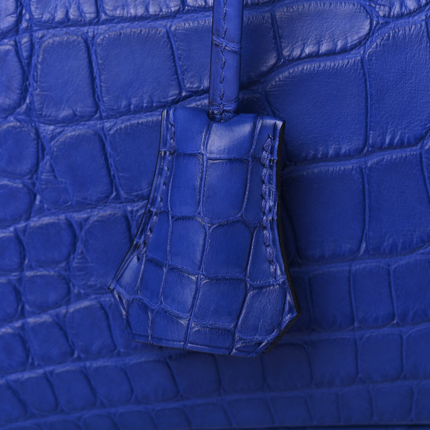 Matte Alligator Birkin 30 Bleu Electrique