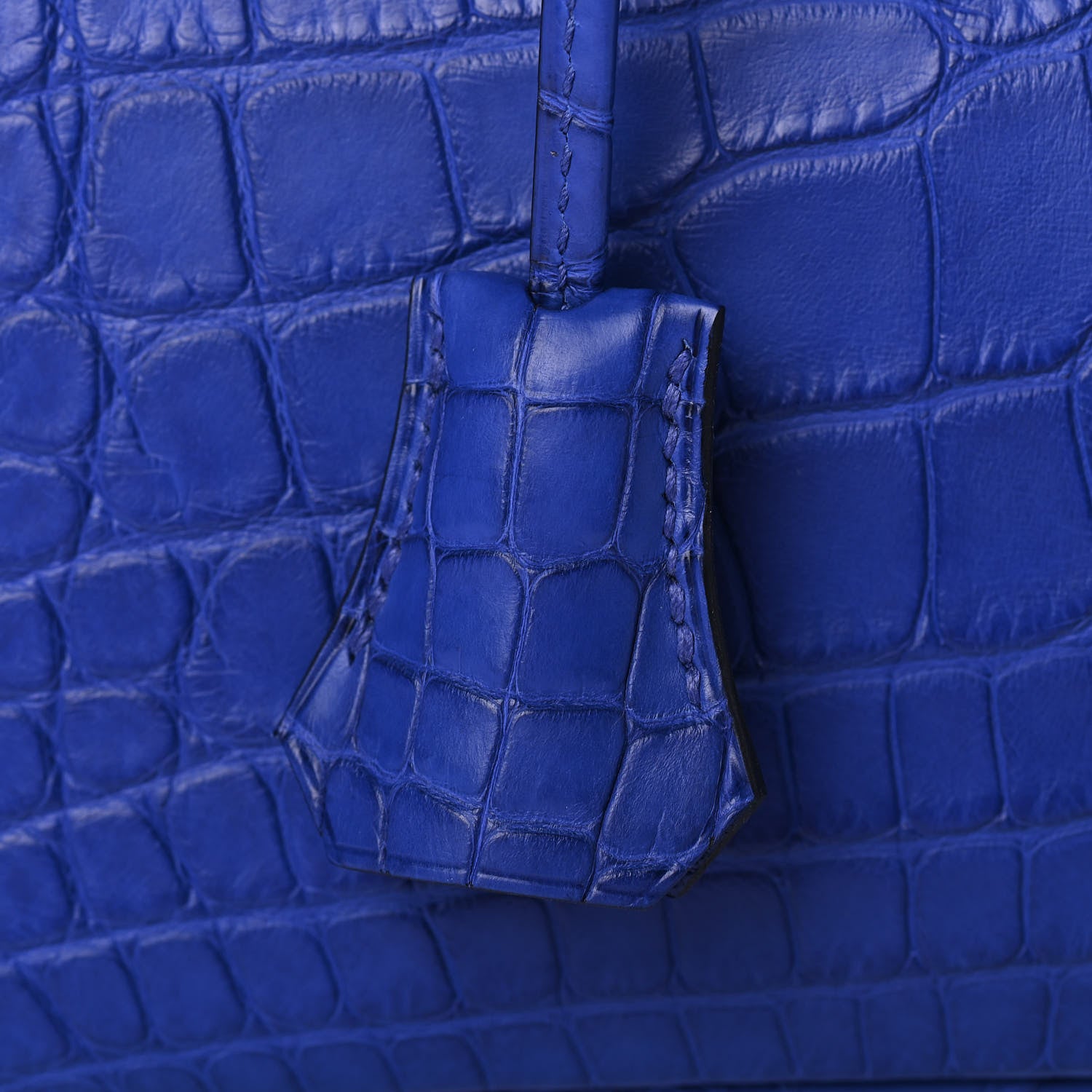 Hermes Matte Alligator Birkin 30 Bleu Electrique 29 of 32