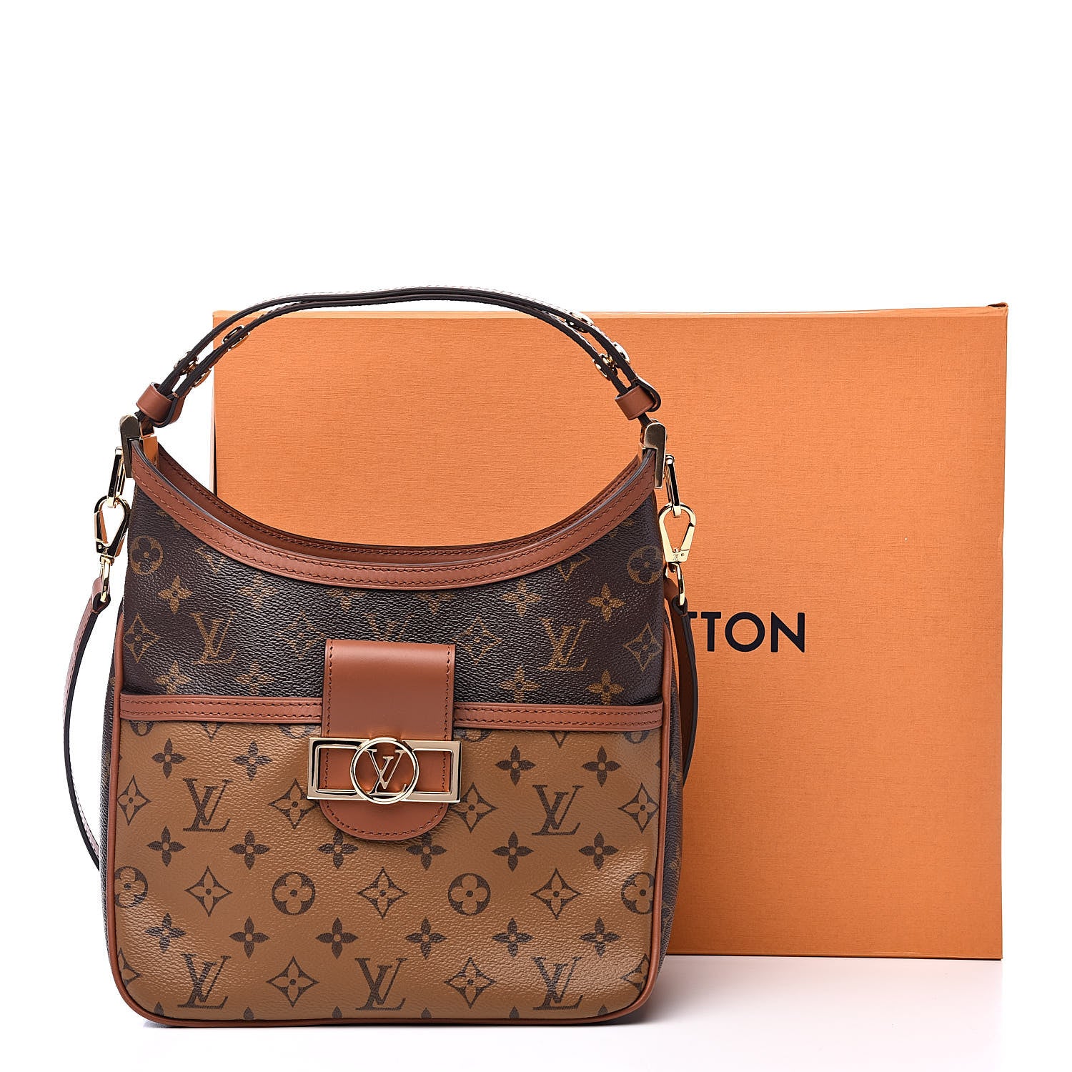 Louis Vuitton Reverse Monogram Dauphine Hobo PM 10 of 10