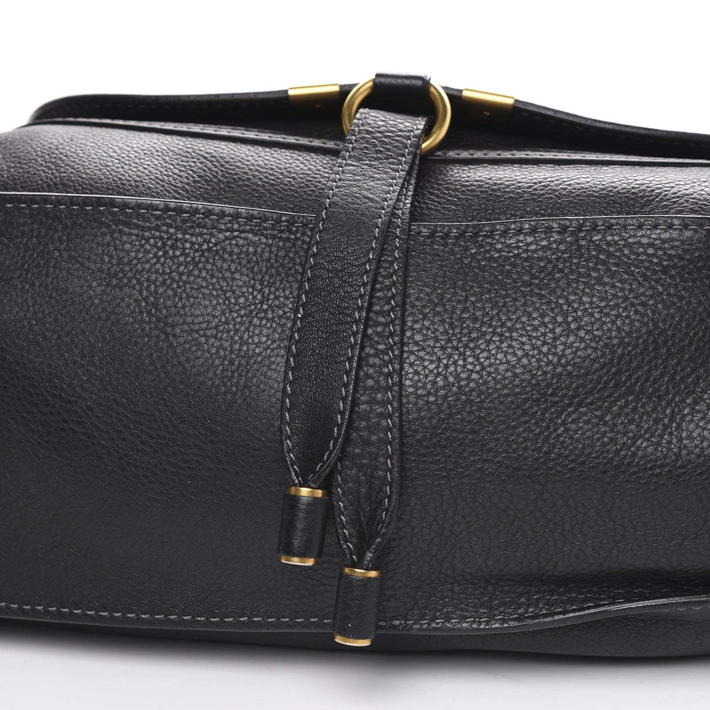 Calfskin Medium Marcie Satchel Black