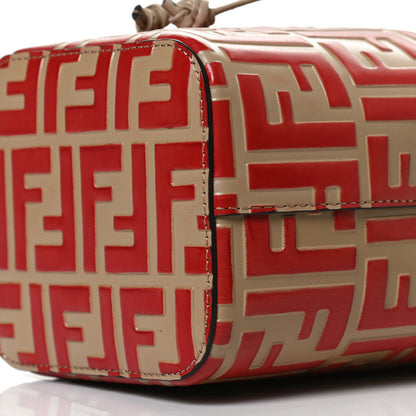 Fendi Vitello Liberty F is Fendi FF Embossed Mini Mon Tresor Bucket Bag Amido Fiamma 5 of 10