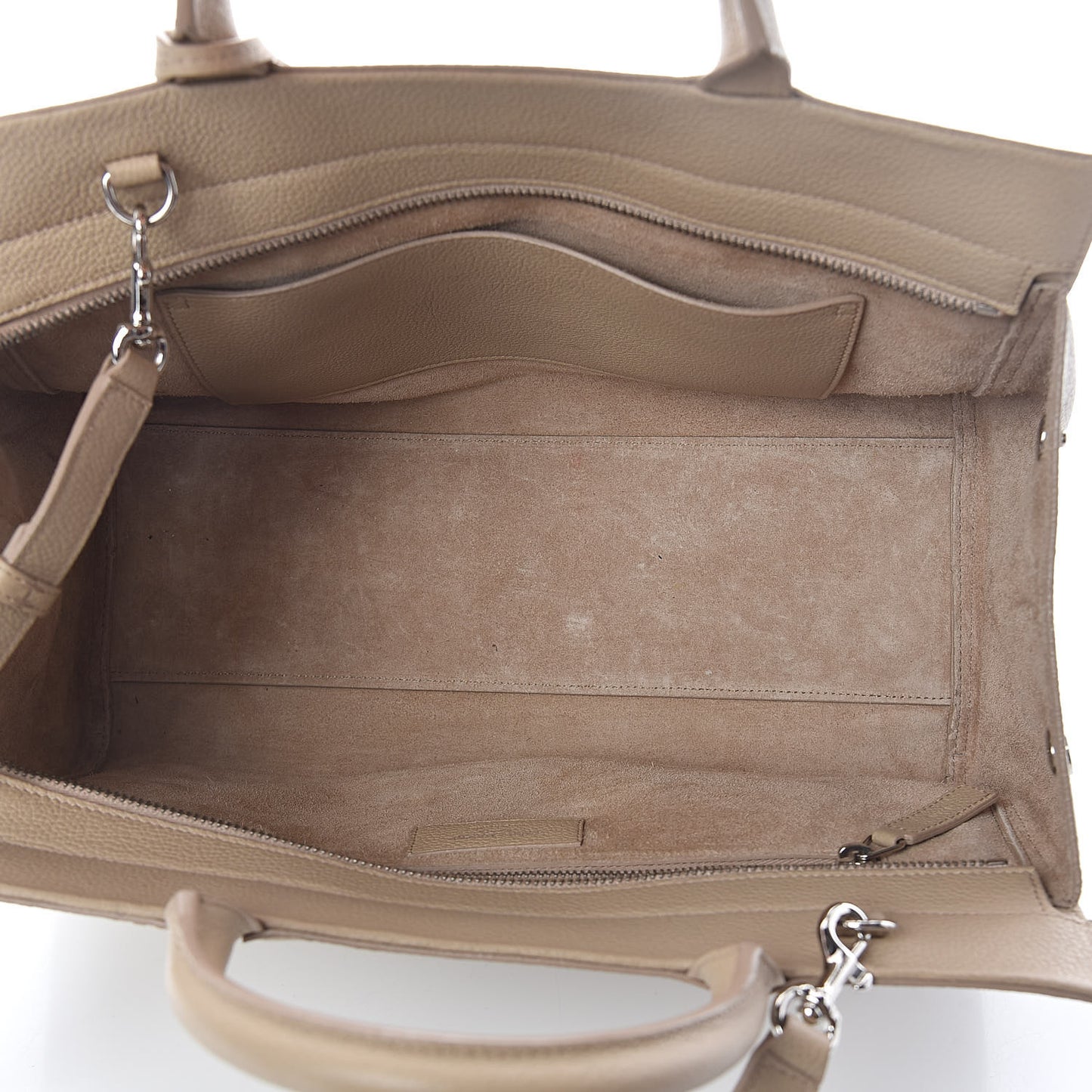 Grained Calfskin Small Rive Gauche Dark Beige