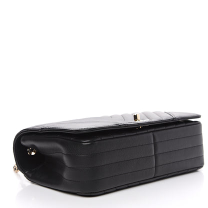 Chanel Calfskin Chevron Quilted Statement Flap Black 3 of 10