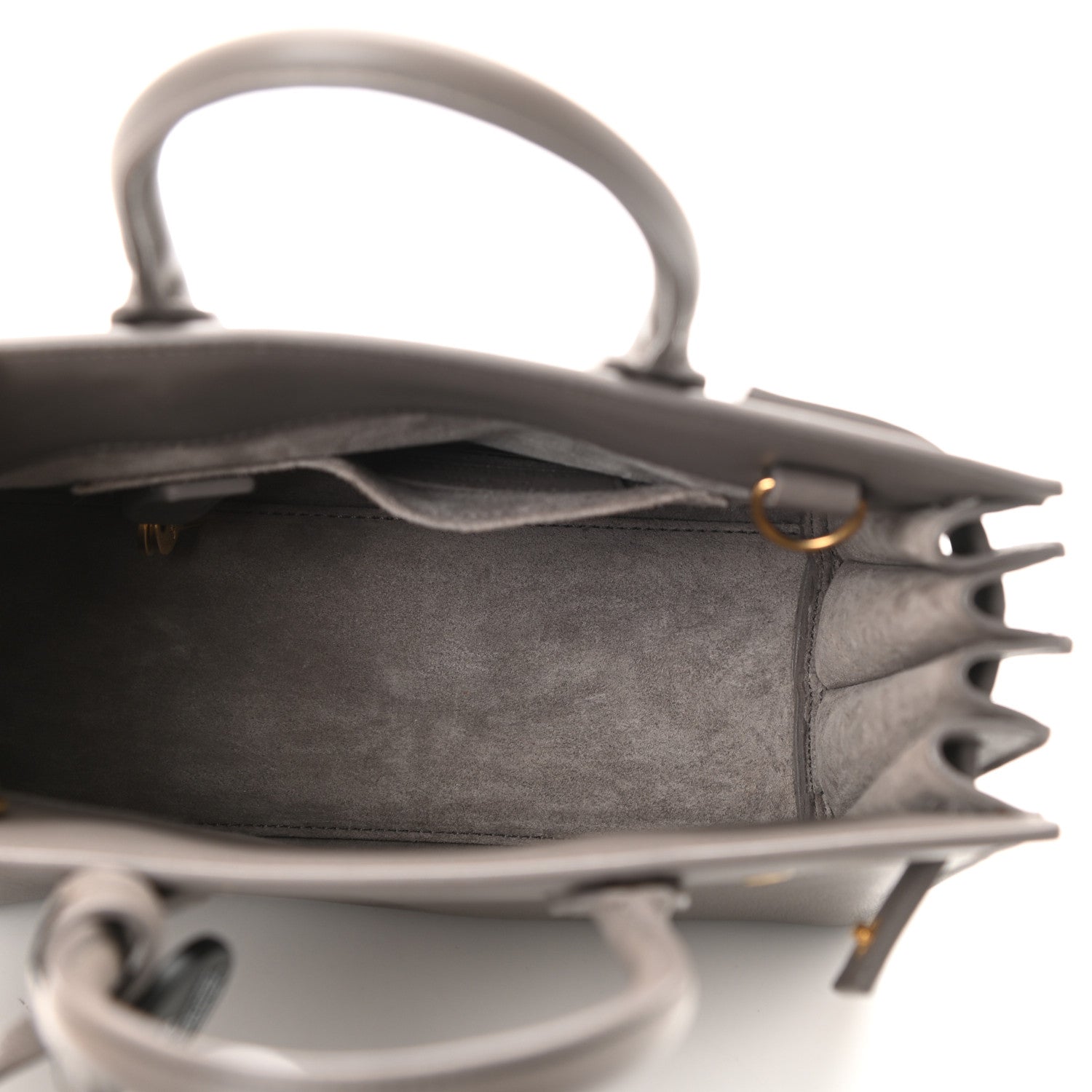 Saint Laurent Calfskin Nano Sac De Jour Fog 5 of 9