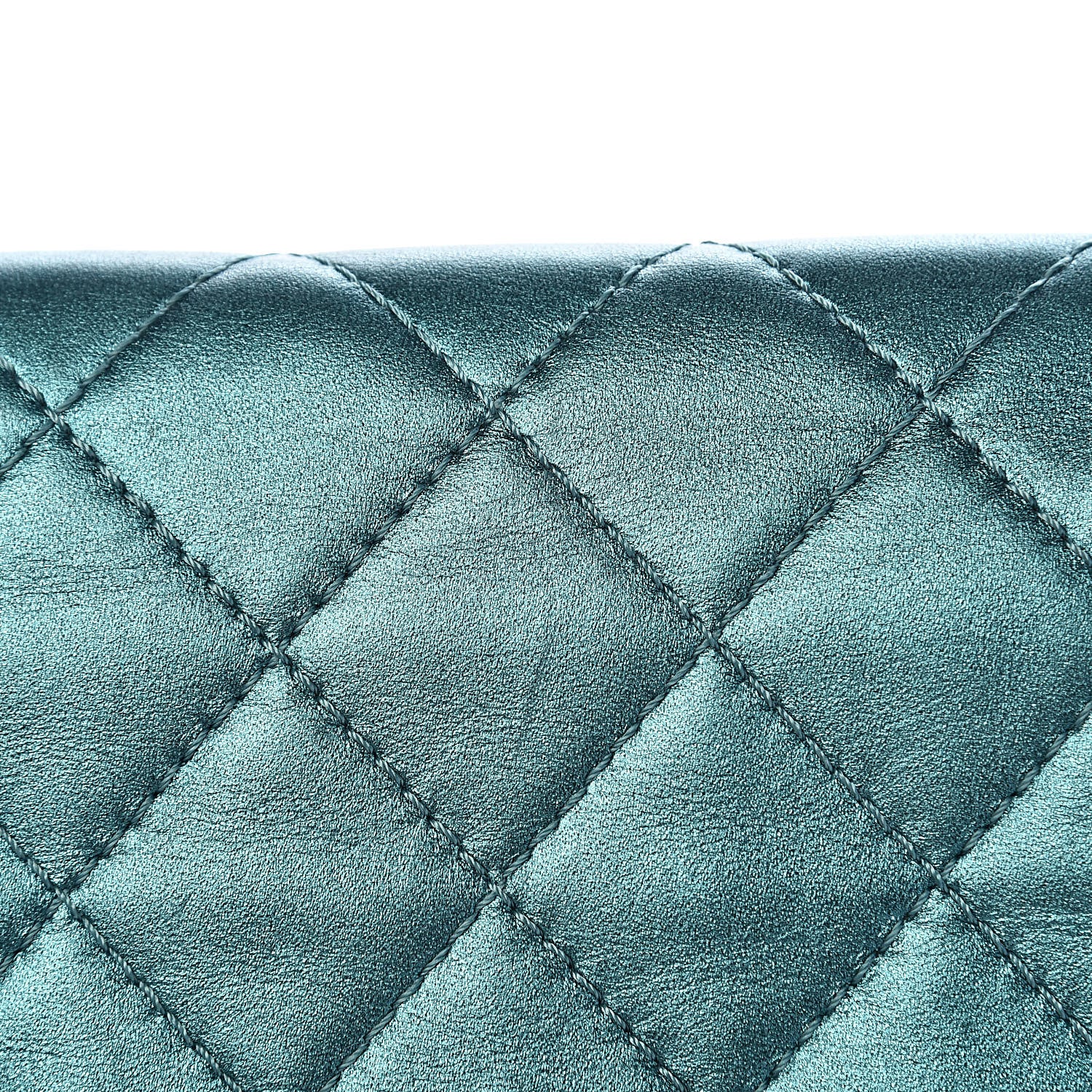 Chanel Metallic Calfskin Quilted 2.55 Reissue 227 Flap Turquoise 13 of 17