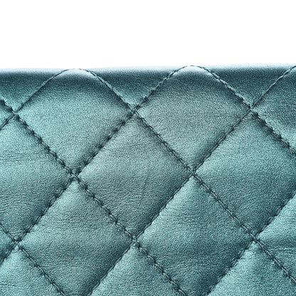 Chanel Metallic Calfskin Quilted 2.55 Reissue 227 Flap Turquoise 13 of 17
