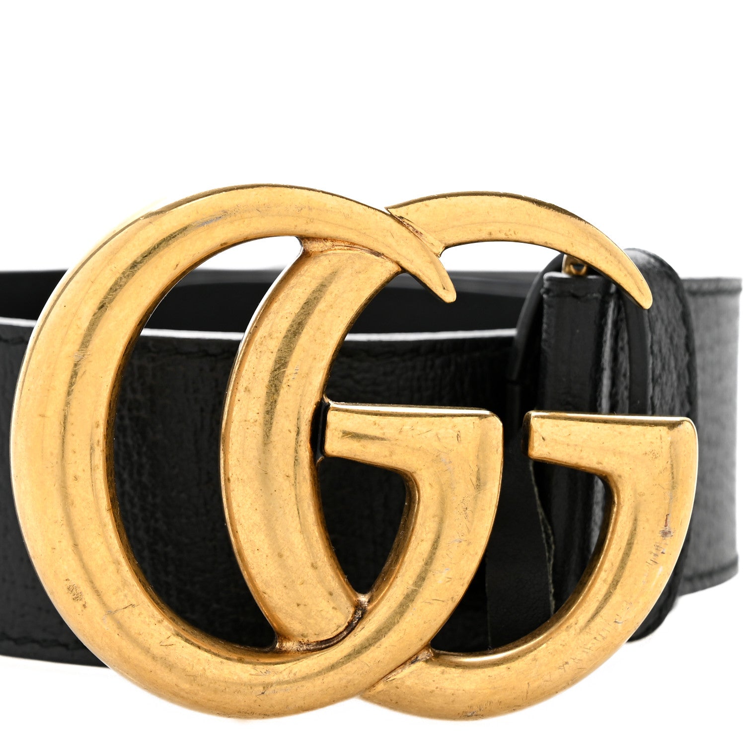 Gucci Textured Calfskin Double G 40mm Belt 75 30 Black 8 of 8