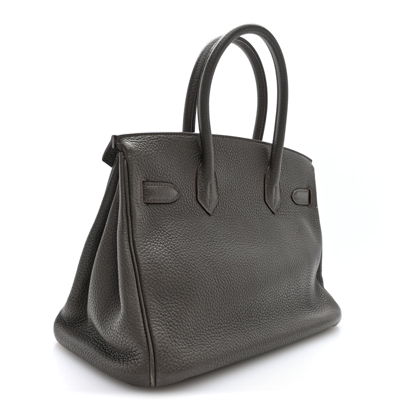 Taurillon Clemence Lizard Club Birkin 30 Etain Graphite
