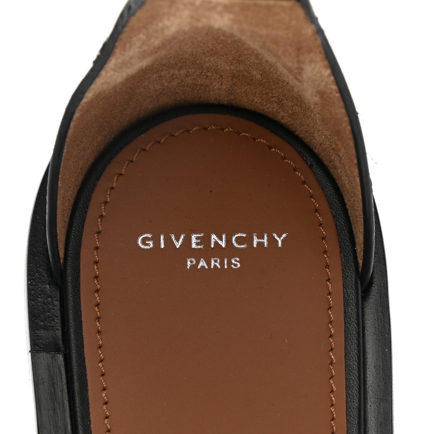 Calfskin Studded Elegant Flat Sandals 37 Black