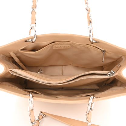 Chanel Caviar Quilted Grand Shopping Tote GST Beige Clair 5 of 11