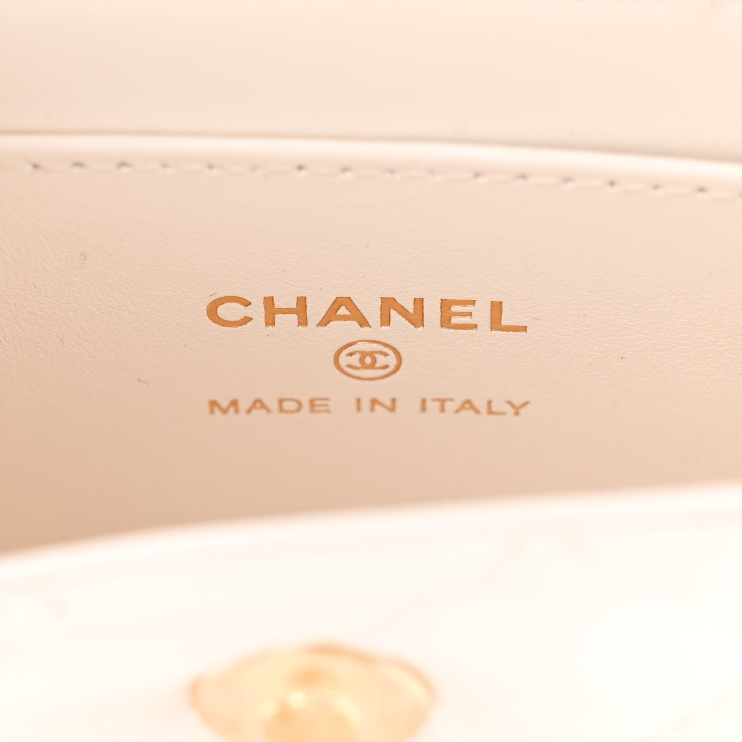 Chanel Shiny Aged Calfskin Quilted Mini Nano Kelly Shopper White 6 of 11