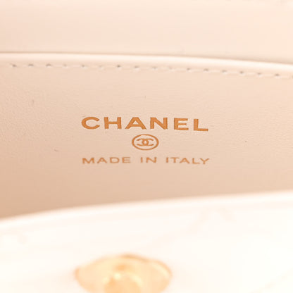 Chanel Shiny Aged Calfskin Quilted Mini Nano Kelly Shopper White 6 of 11