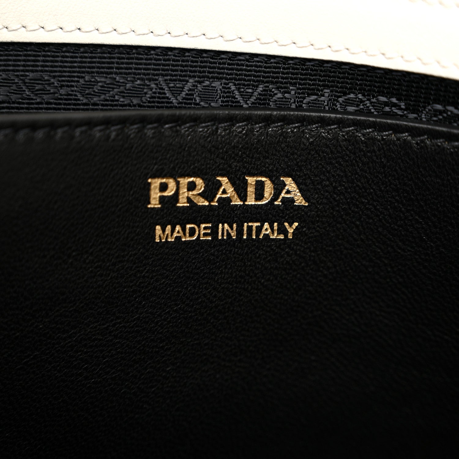 Prada Saffiano City Calfskin Bibliothèque Top Handle White 6 of 10