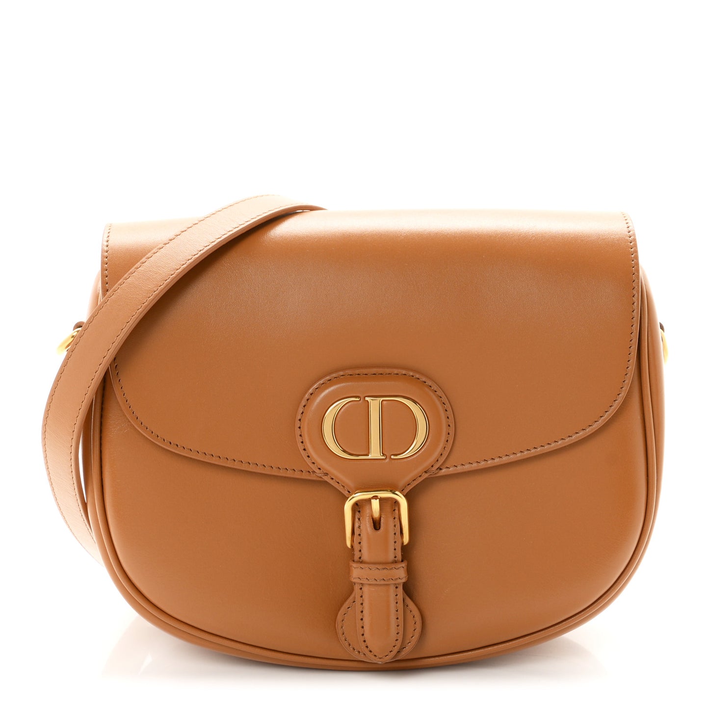 Box Calfskin Medium Bobby Flap Camel