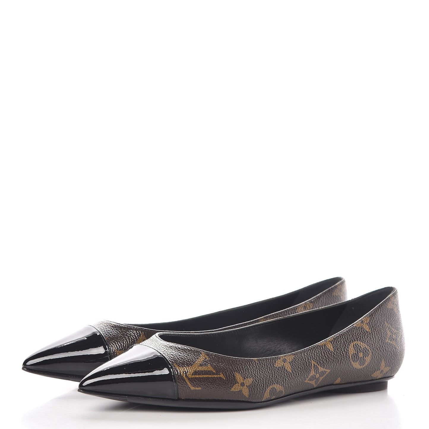 Patent Monogram Fetish Ballerina Flats 37.5