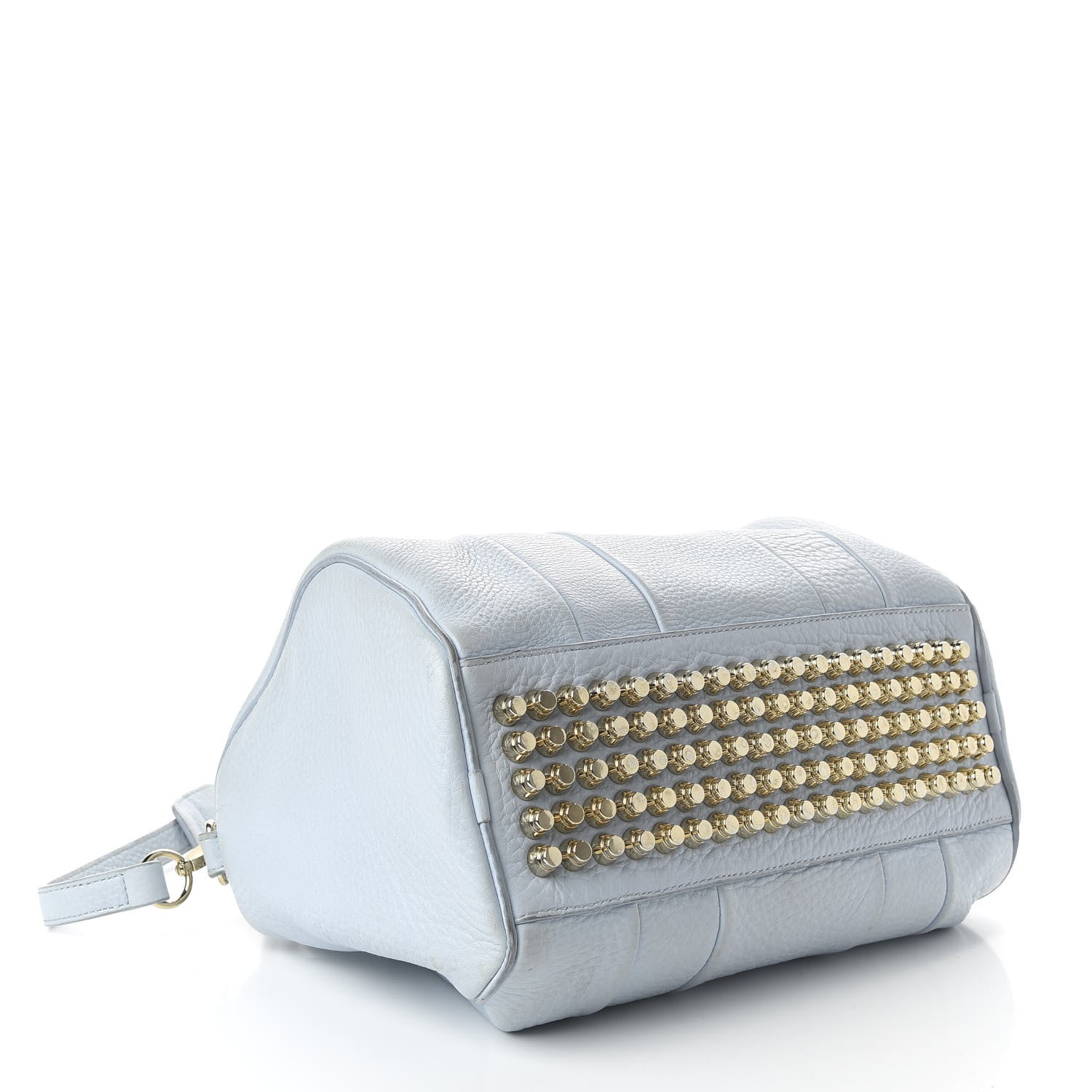 Alexander Wang Pebbled Lambskin Rocco Light Blue Pale Gold Hardware 4 of 13