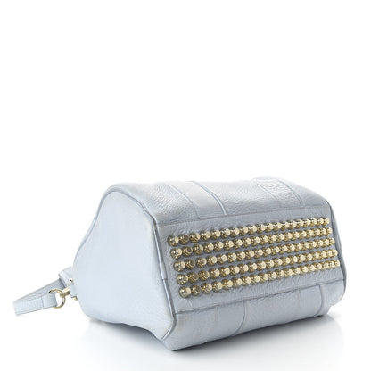 Alexander Wang Pebbled Lambskin Rocco Light Blue Pale Gold Hardware 4 of 13