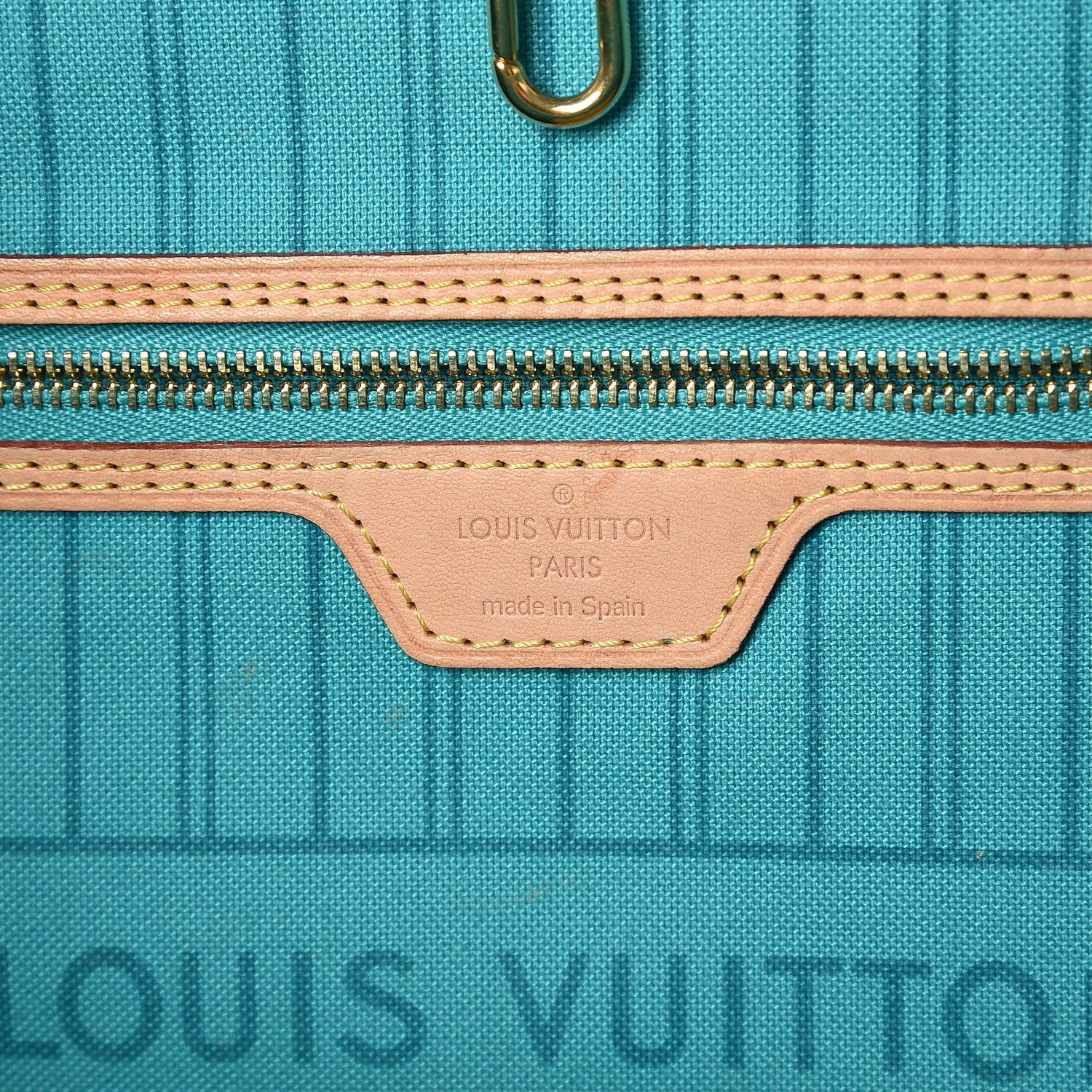 Louis Vuitton Monogram V Neverfull MM Turquoise 7 of 13
