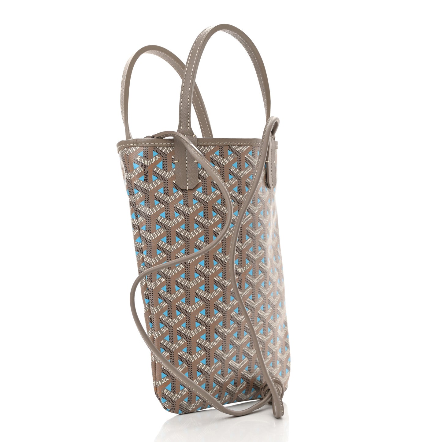 Goyardine Poitiers Claire Voie Tote Grege Turquoise