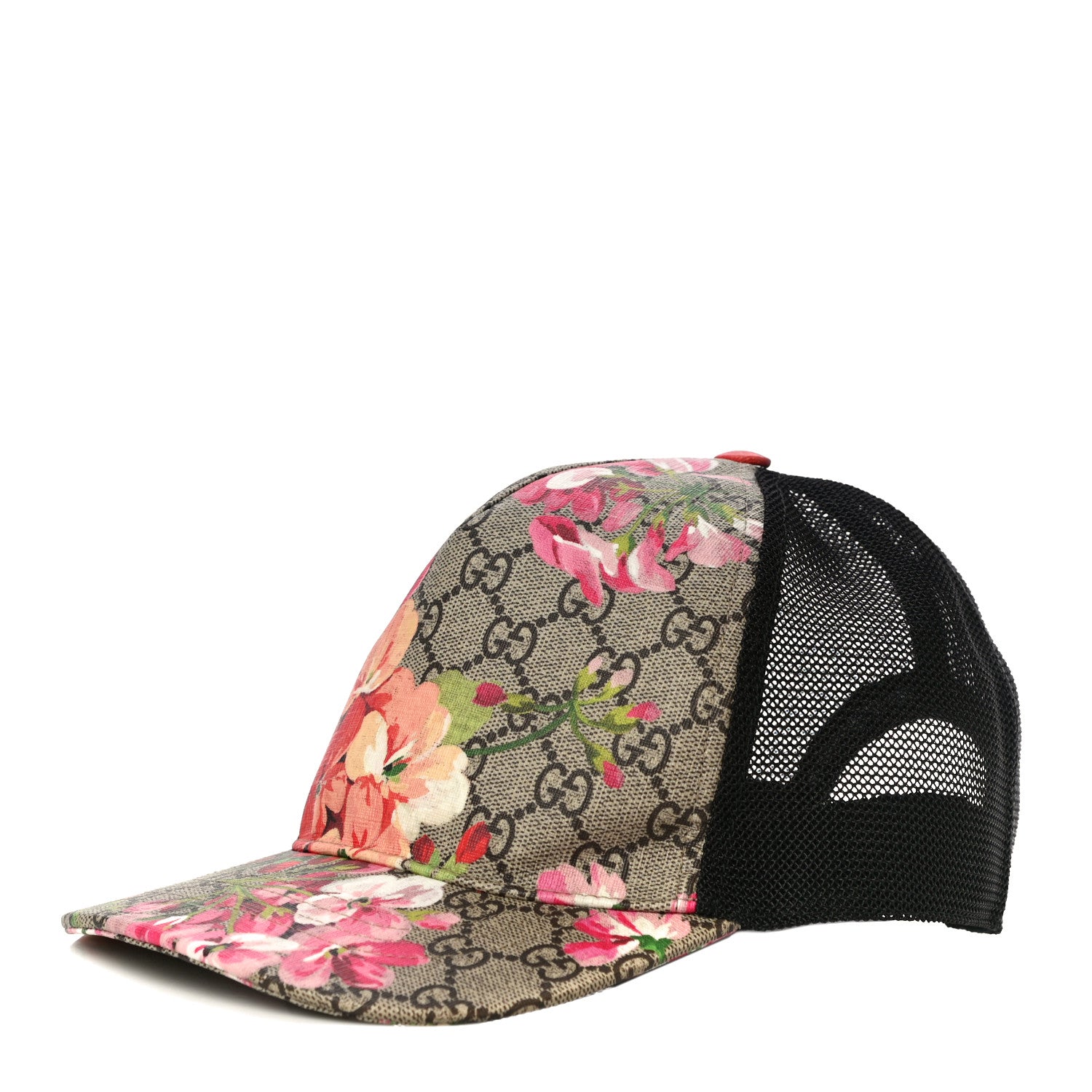 Gucci GG Supreme Monogram Blooms Baseball Hat XL Beige Multicolor 1 of 7