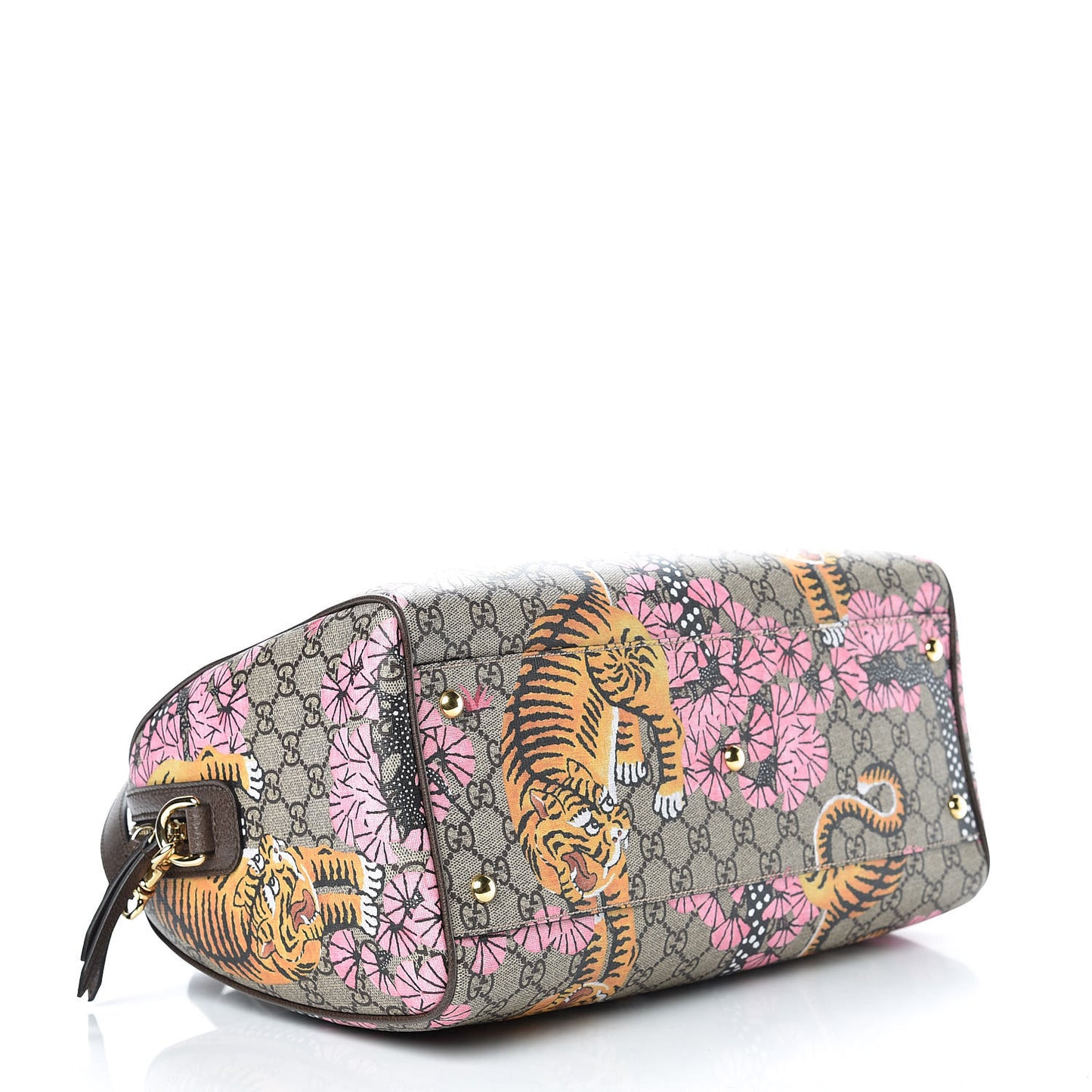 GG Supreme Monogram Bengal Medium Boston Beige PInk