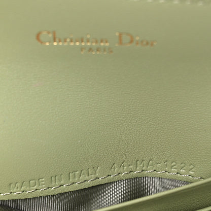 Christian Dior Goatskin Saddle Card Holder Light Green 7 of 7