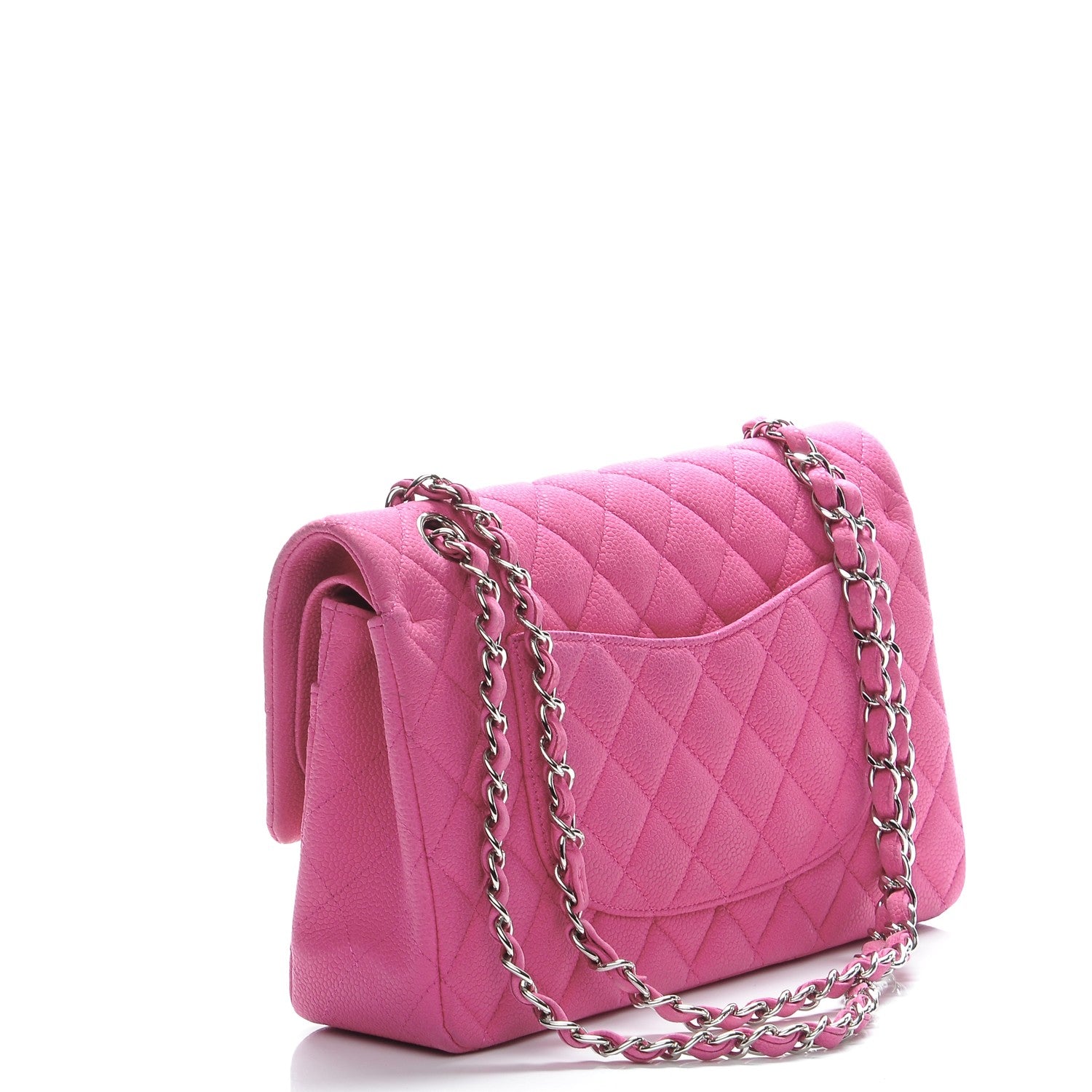 Chanel Iridescent Caviar Quilted Medium Double Flap Pink 3 of 8