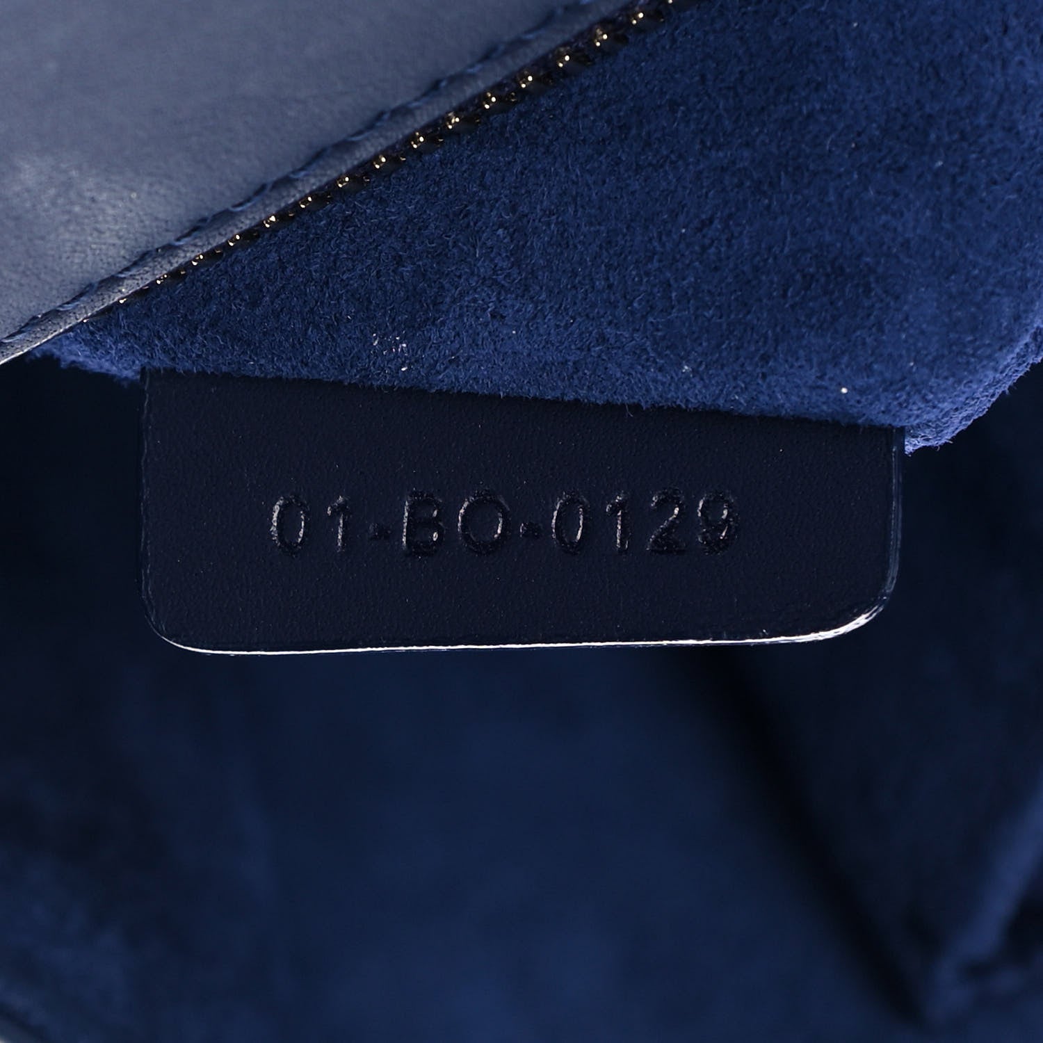 Christian Dior Ultra Matte Calfskin Studded Medium Diorama Flap Bag Blue 6 of 19