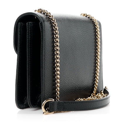 Gucci Dollar Calfskin Small Interlocking G Shoulder Bag Black 3 of 11