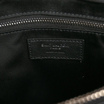 Saint Laurent Calfskin Y Quilted Monogram Medium Loulou Chain Satchel Black 11 of 17