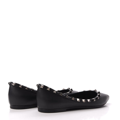 Valentino Garavani Nappa Rockstud Ballerina Flats 37 Black 4 of 10
