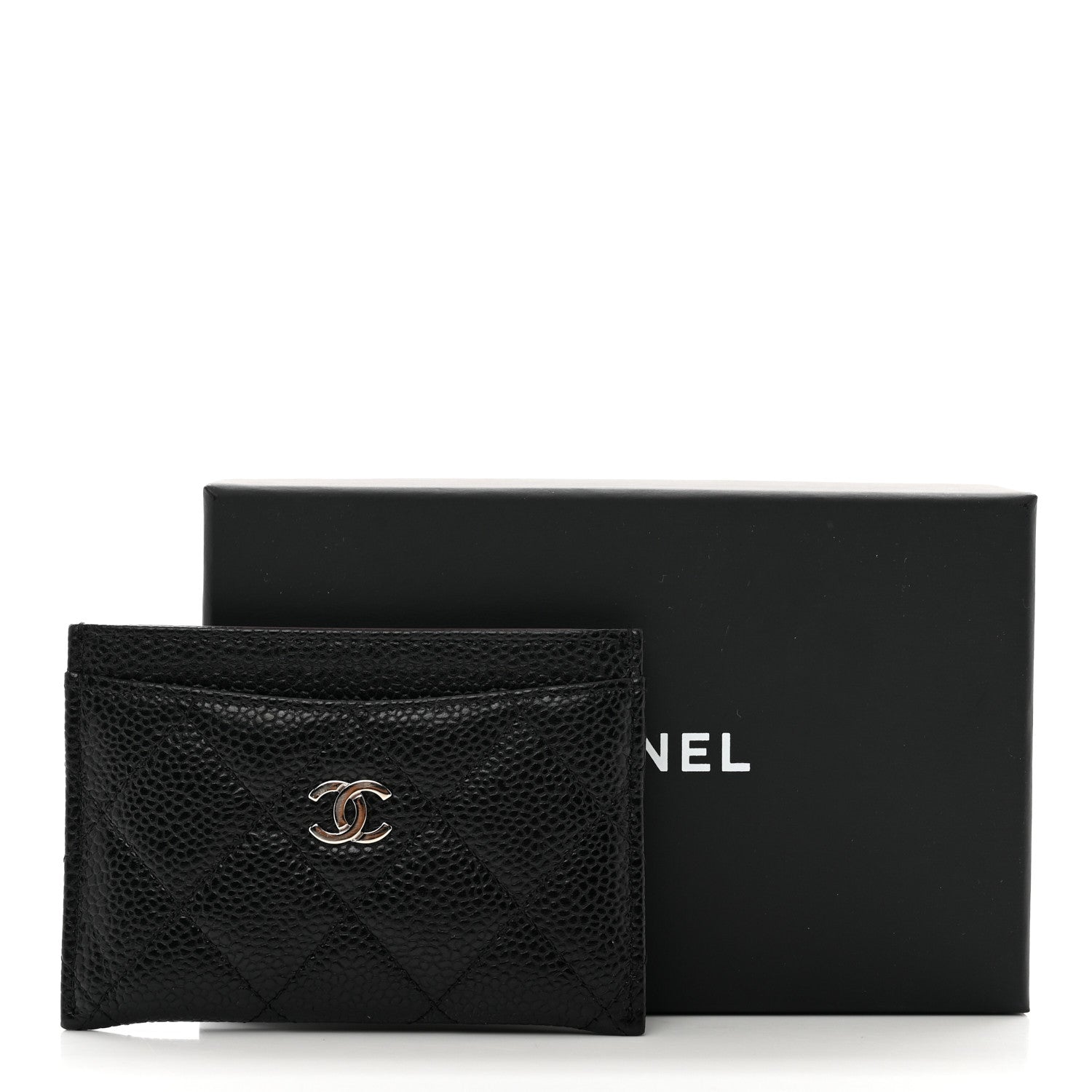 Chanel Caviar Quilted Card Holder Black 9 of 9