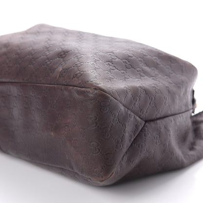Gucci Guccissima Large Horsebit Chain Hobo Chocolate 7 of 11