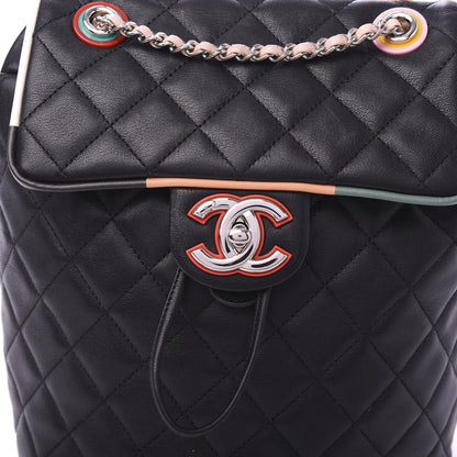 Chanel Lambskin Quilted Small Cuba Urban Spirit Backpack Black 9 of 11