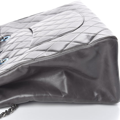 Chanel Glazed Calfskin Quilted Large CC Delivery Tote Grey 12 of 13