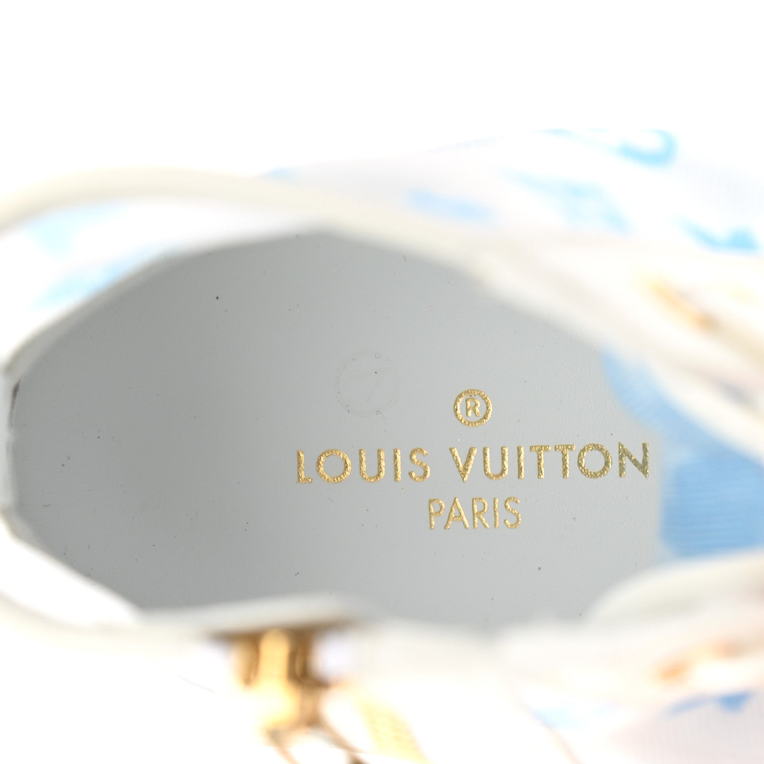 Louis Vuitton Technical Fabric Calfskin Monogram Printed Stellar Sneaker Boots 35 Blue 7 of 8