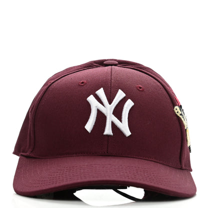 Gucci X MLB Cotton NY Yankees Baseball Hat 57-61 Lacquer 3 of 9