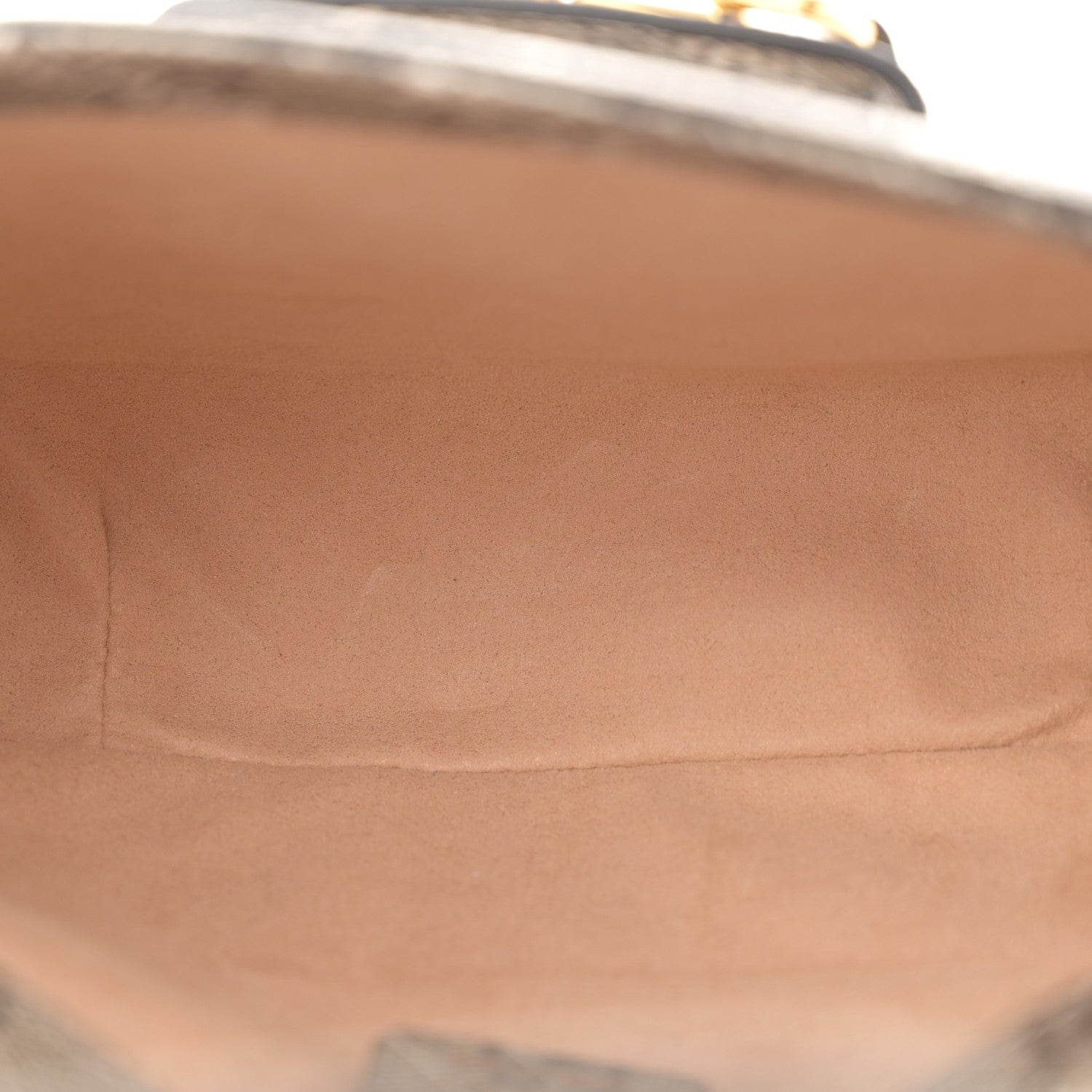 Gucci X BALENCIAGA GG Supreme Monogram Logo Print Horsebit 1955 Shoulder Bag Beige Ebony 5 of 11