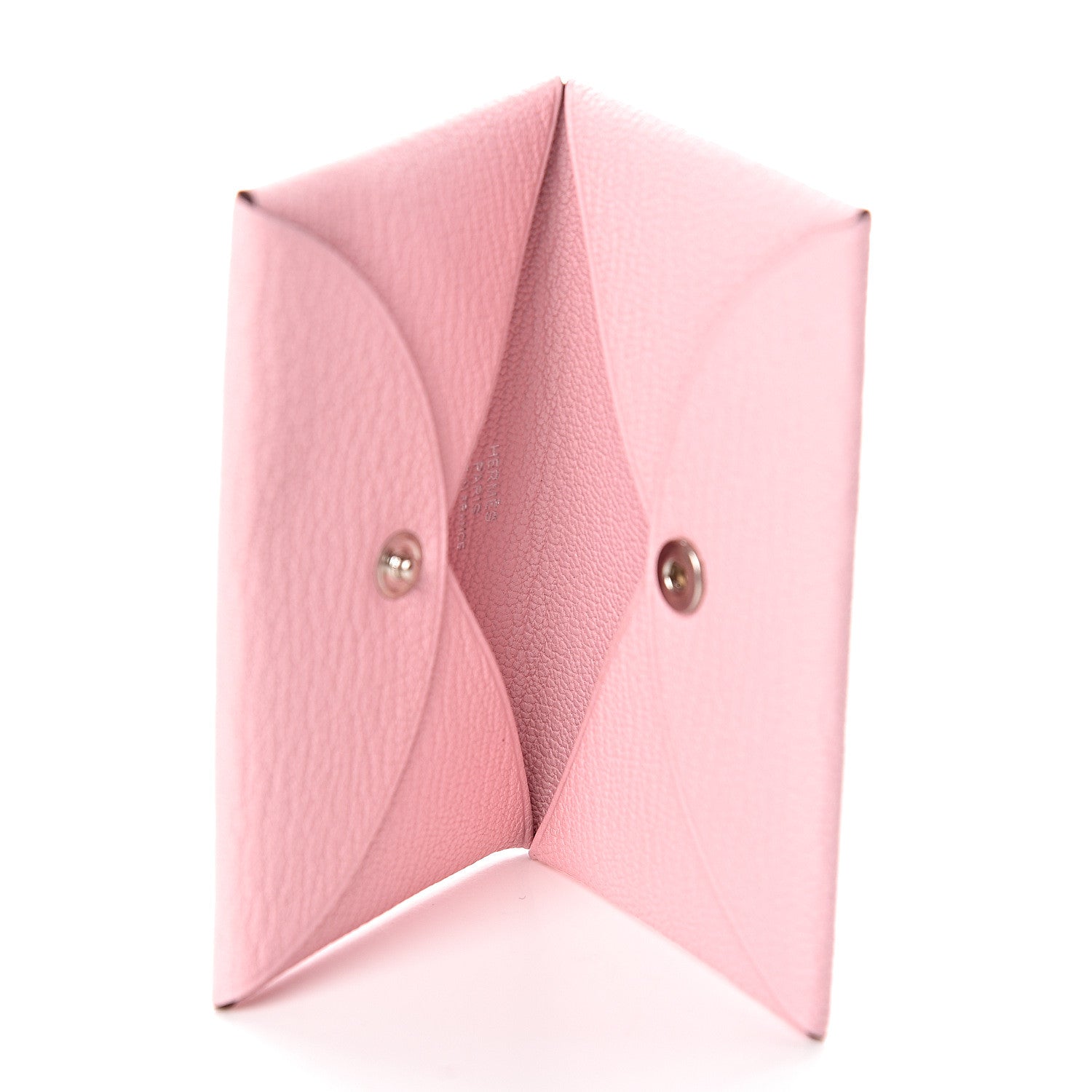 Hermes Chevre Mysore Calvi Card Case Rose Sakura 5 of 7