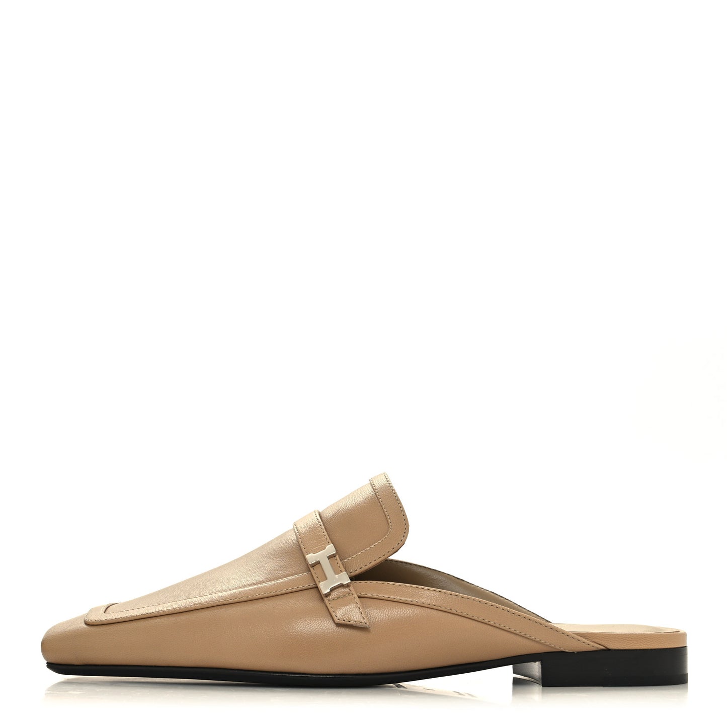Goatskin Groupie Mules 39 Beige Argile