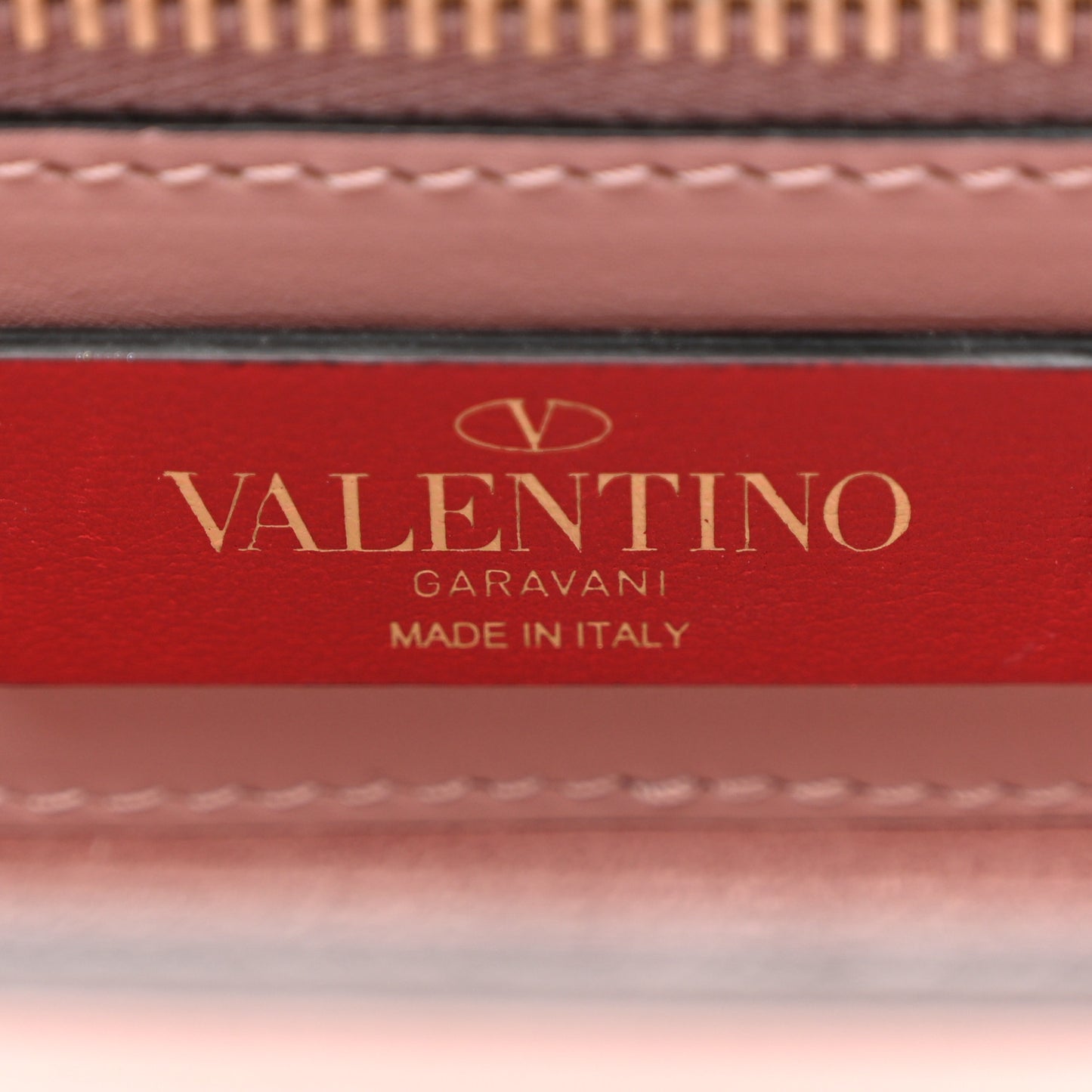 Vitello Groumette Small Rockstud Demilune Shoulder Bag Lipstick