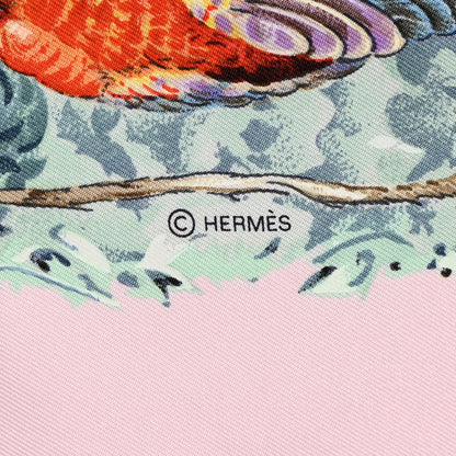 Hermes Silk Equateur Scarf 90 Rose Pale 4 of 6