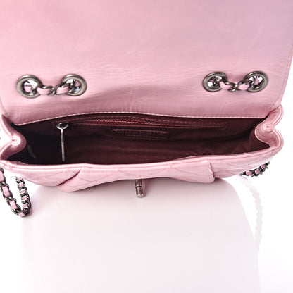 Chanel Glazed Calfskin Quilted Mini Coco Pleats Flap Pink 4 of 10