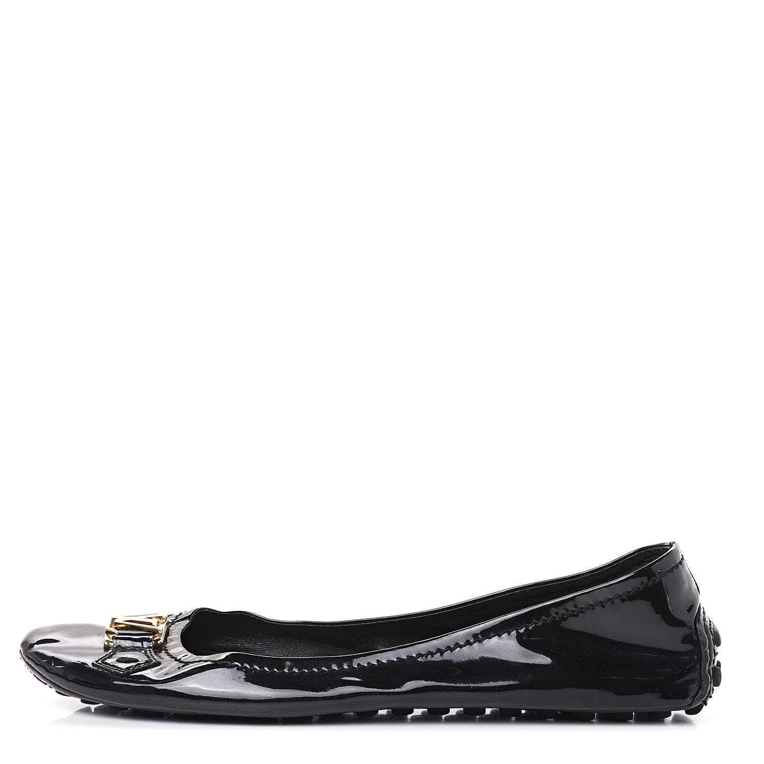 Louis Vuitton Patent Calfskin Oxford Loafers 42 Black 1 of 10