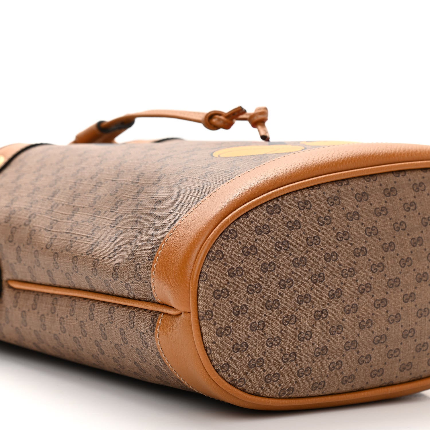Gucci X DISNEY Mini Vintage GG Supreme Monogram Bucket Bag Beige Vintage Sun Oil 10 of 12