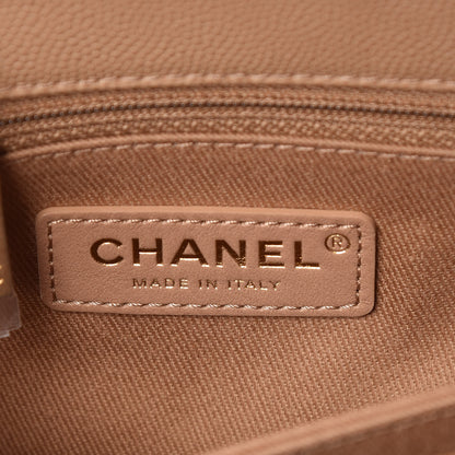 Chanel Caviar Quilted Mini Coco Handle Flap Beige 8 of 10