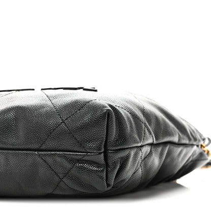 Chanel Shiny Caviar Quilted Monochrome Mini Chanel 22 Black 10 of 11