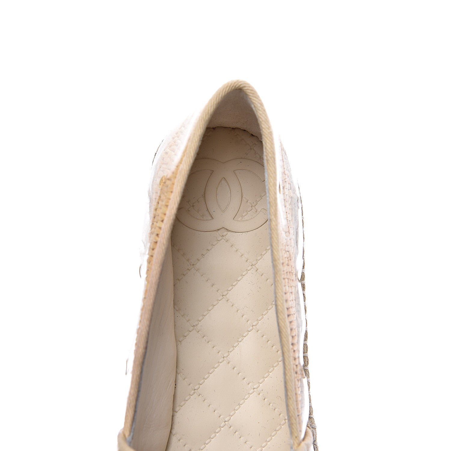 Chanel PVC Raffia CC Espadrilles 41 Beige 10 of 10